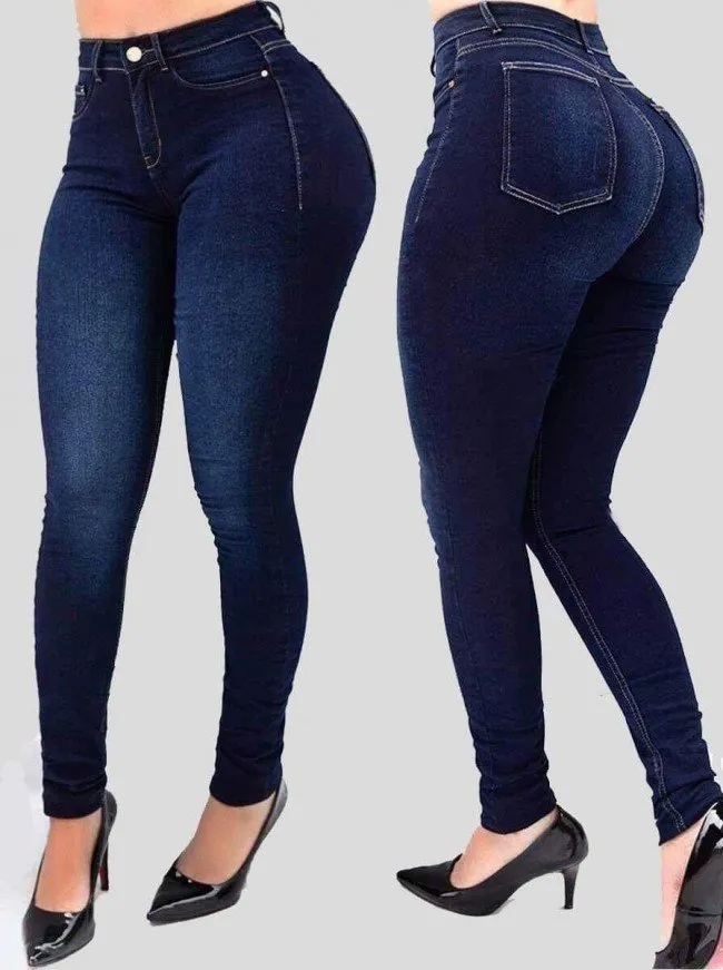 Washed Fitted Jeans