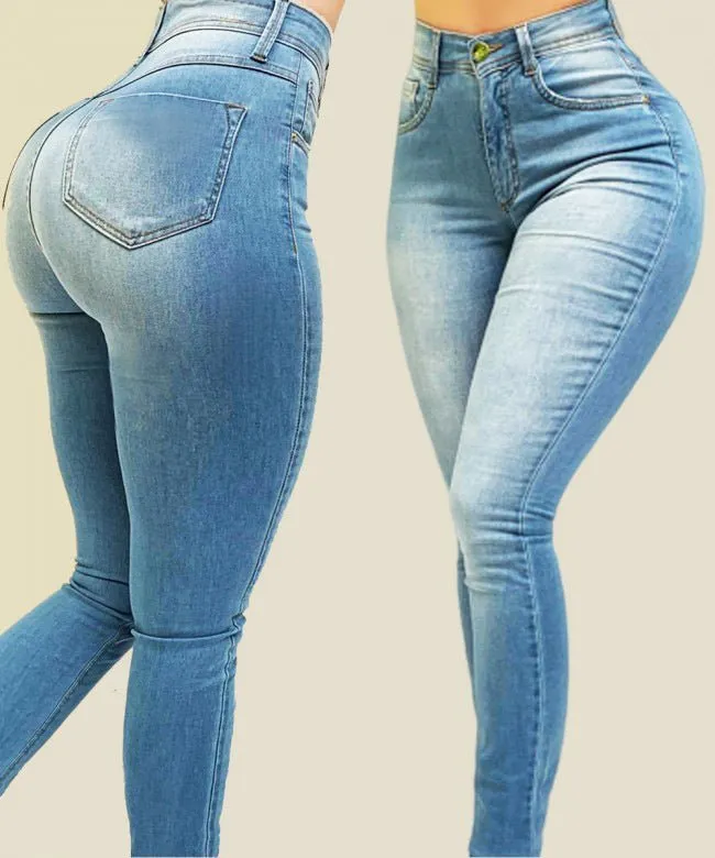 Washed Fitted Jeans