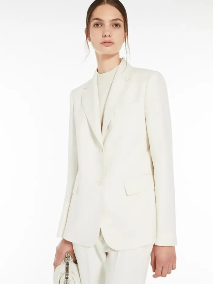 Weekend By Max Mara UVA Single Breasted Blazer In Stretch Wool Blend 2515041041 Col 016