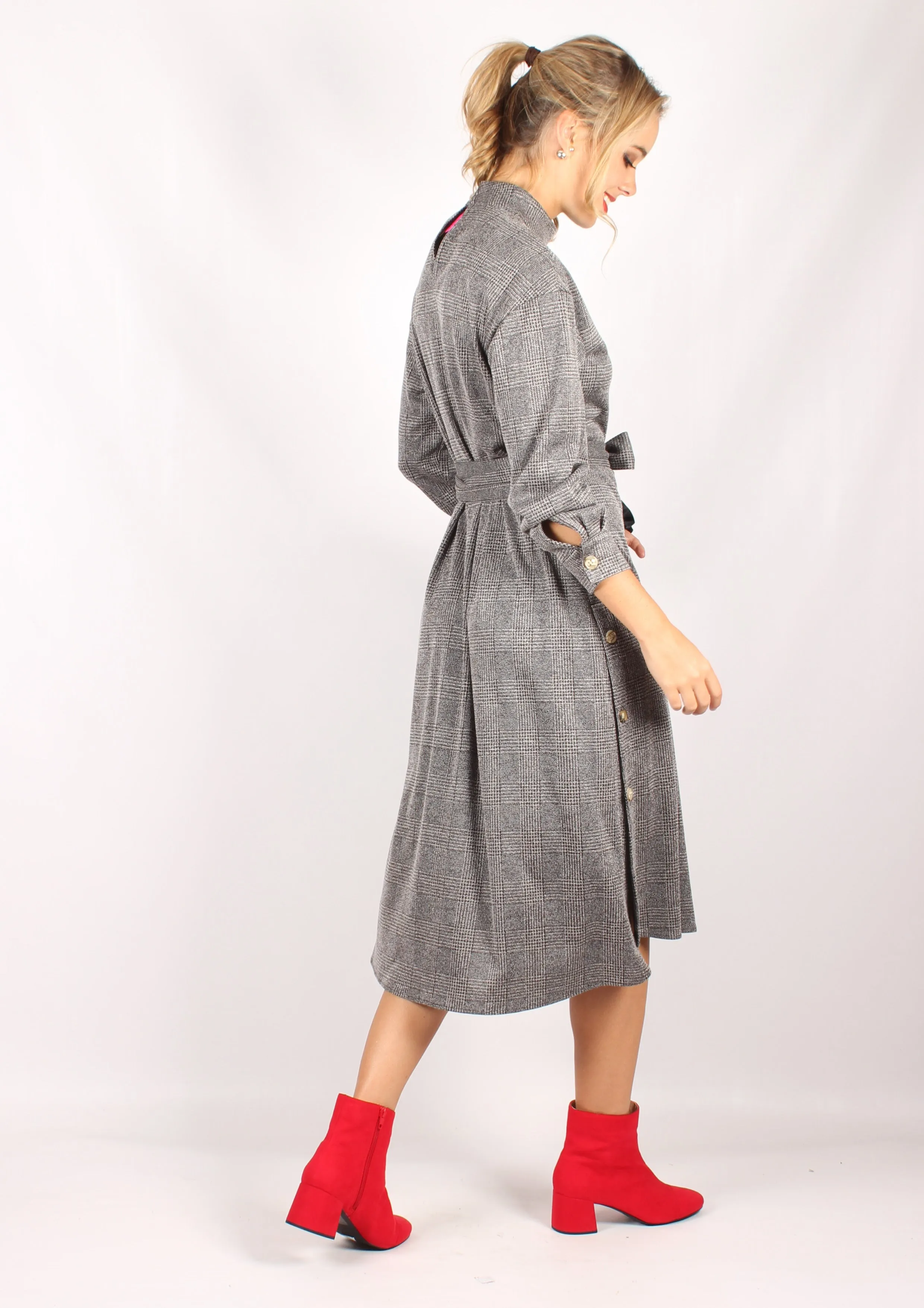 XW16203SS Long Sleeve Collared Dress (Pack)